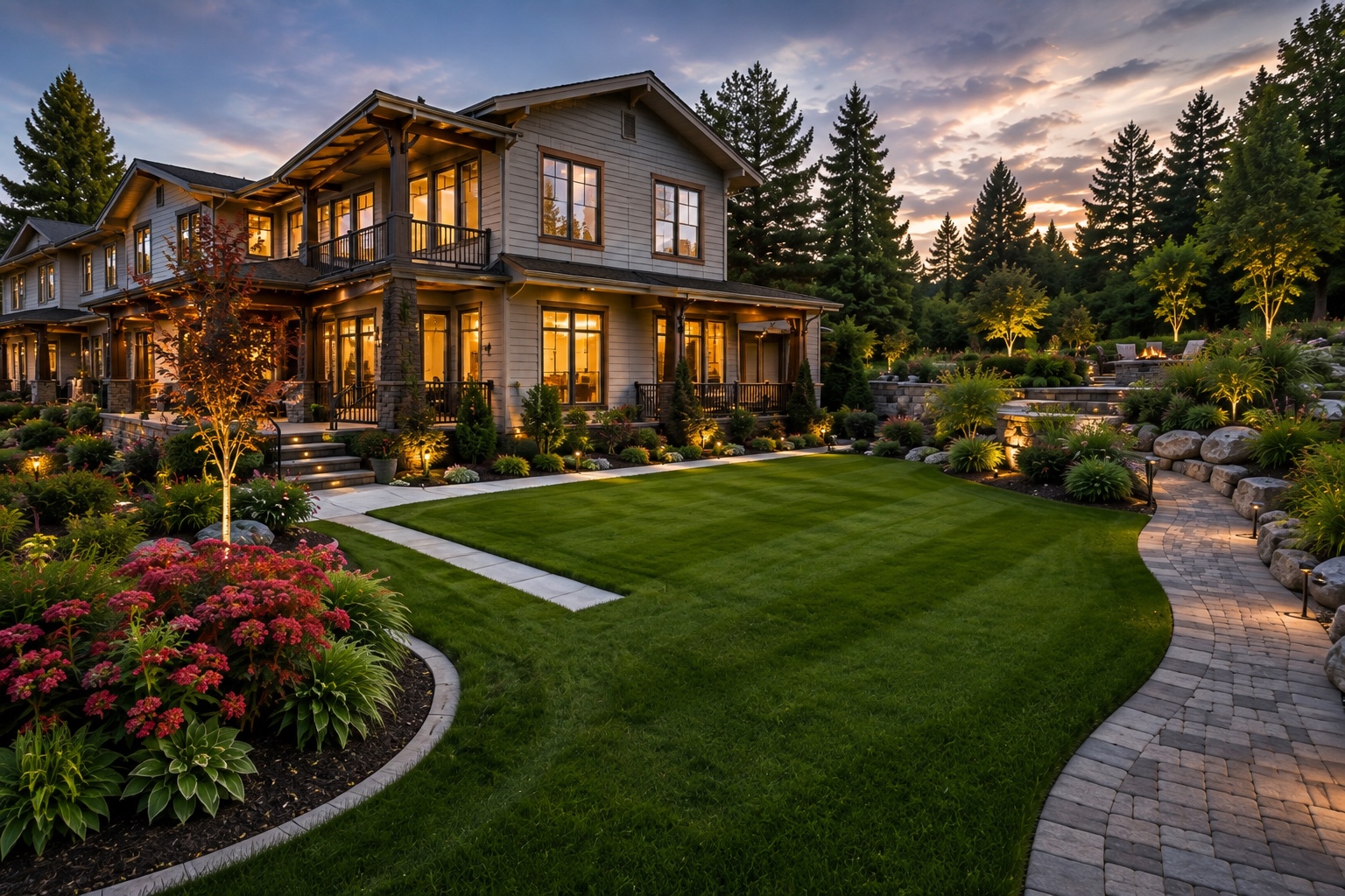 Complete residential landscape design